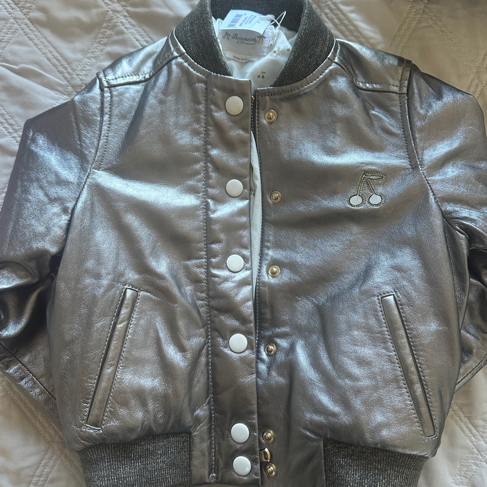Bonpoint Silver Kids Jacket